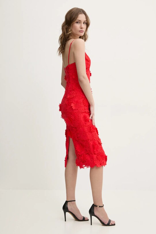 Сукня Bardot 59747DB червоний SS25