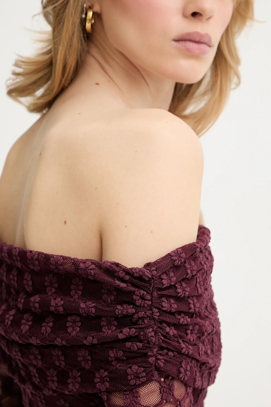 Bardot sukienka 59776DB bordowy