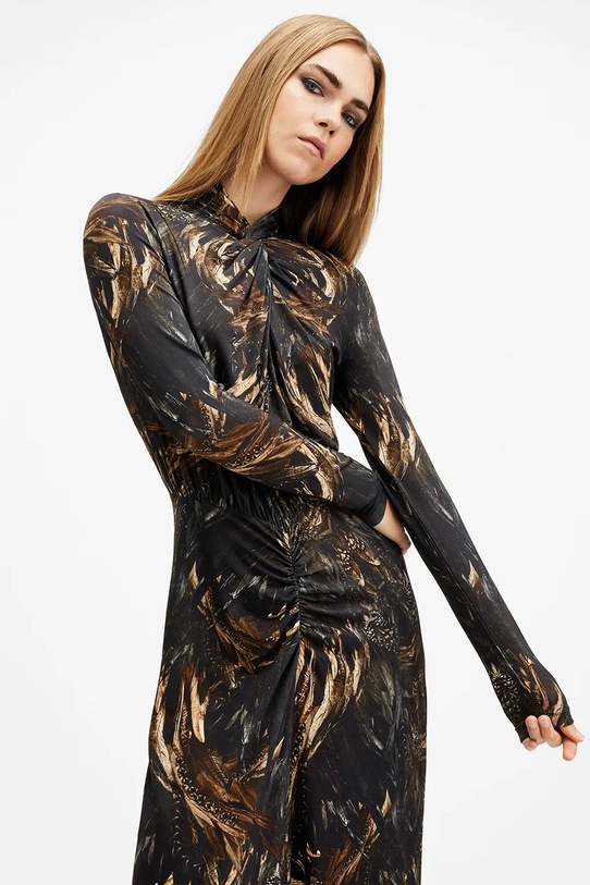 Odzież AllSaints sukienka MINA W159DB czarny