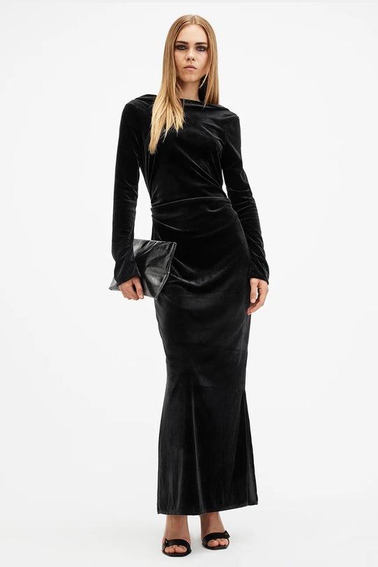 Šaty AllSaints AMORET černá W165DB