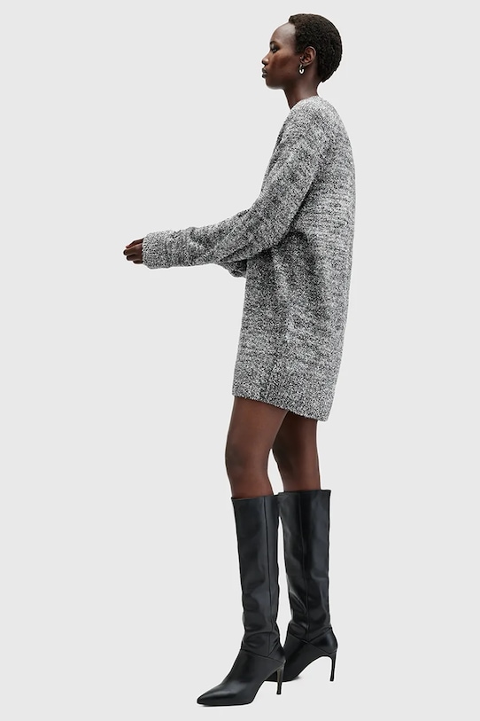 Šaty AllSaints DAZZLE W274DB sivá