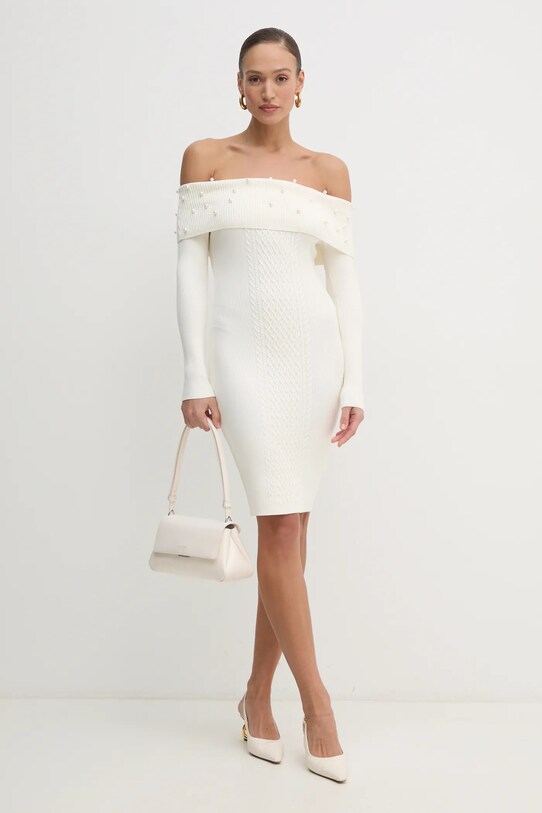 Šaty Guess AMBER W5RK0G.Z2YJ2 béžová SS25