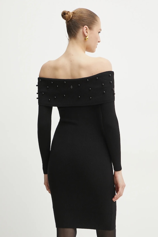 Îmbrăcăminte Guess rochie AMBER W5RK0G.Z2YJ2 negru