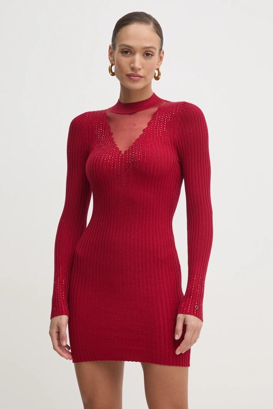 Guess rochie ALICE mini burgundia W5RK14.Z2Y50