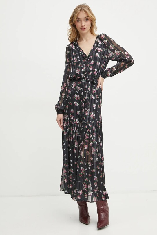 Guess rochie BREANNA maxi negru W5RK77.WGWV2
