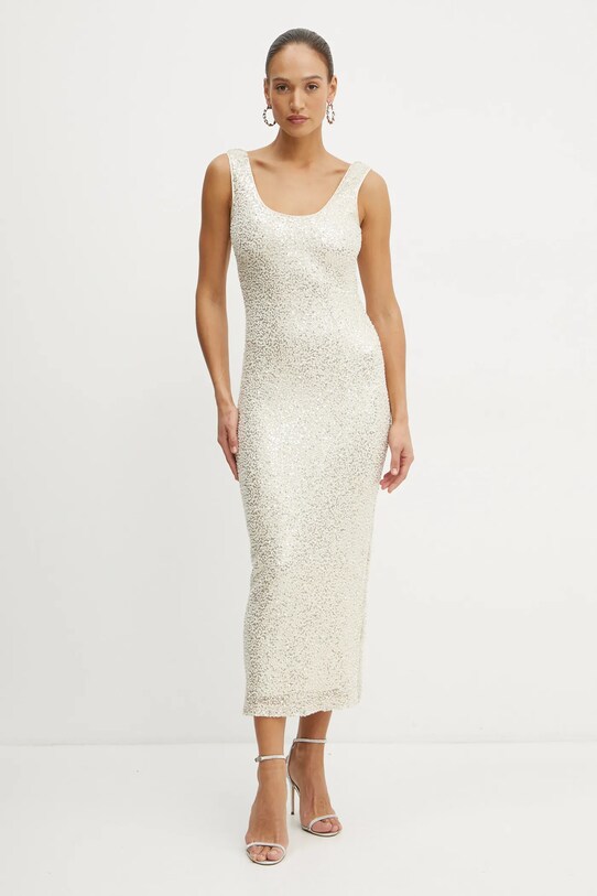 Guess sukienka GEORGIA W5RK0T.KCJF0 beżowy SS25