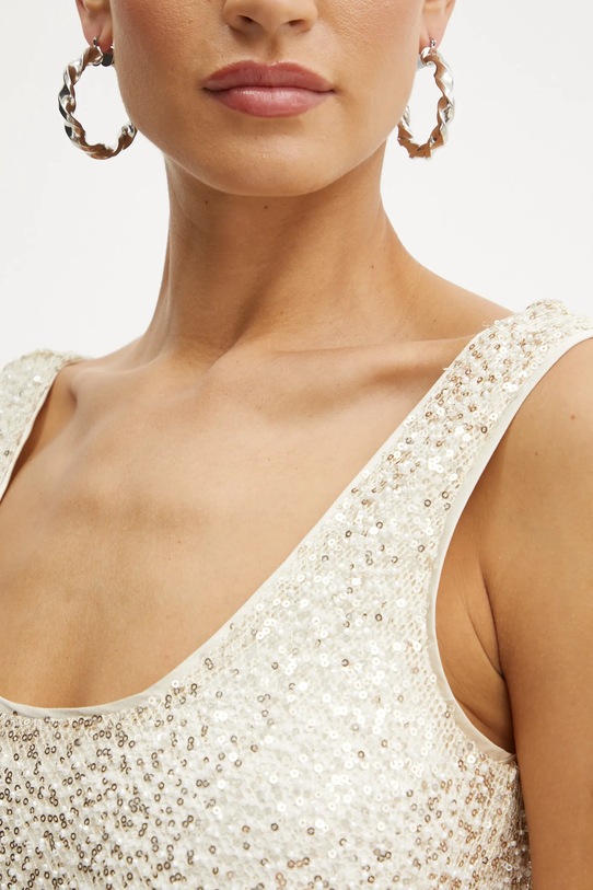 Guess sukienka GEORGIA W5RK0T.KCJF0 beżowy