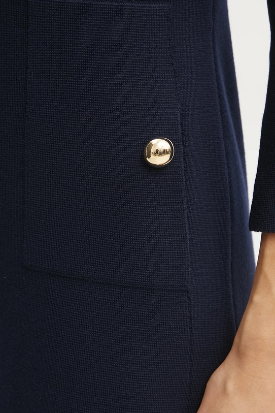 Luisa Spagnoli rochie din lana 58642 bleumarin