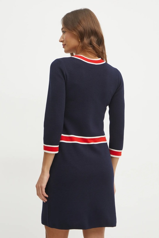 Îmbrăcăminte Luisa Spagnoli rochie din lana 100025 bleumarin