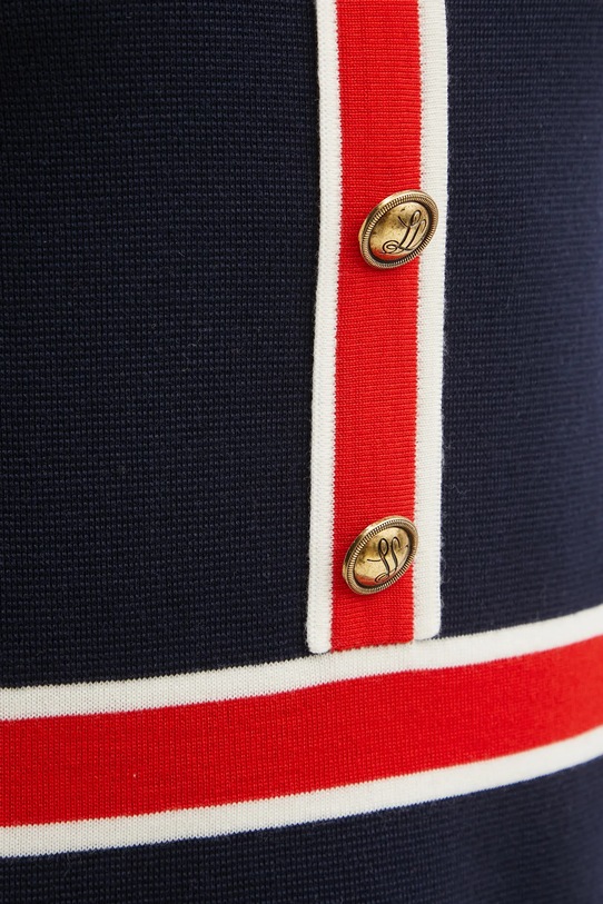 Luisa Spagnoli rochie din lana 100025 bleumarin