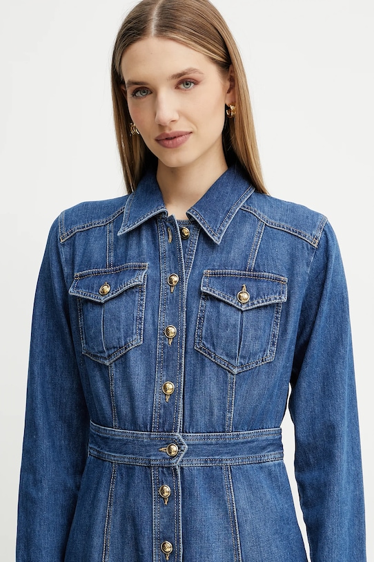 Luisa Spagnoli rochie din denim albastru 541651