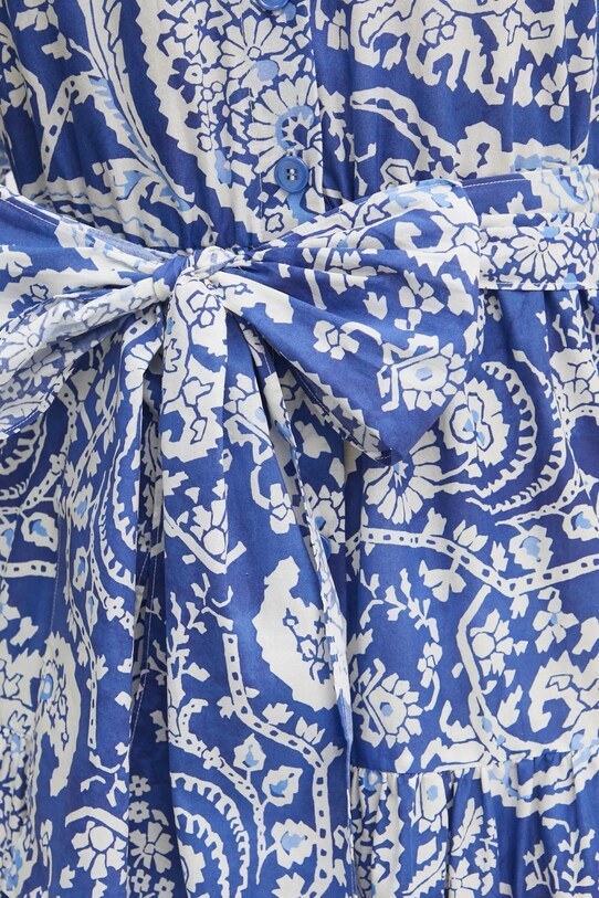 Luisa Spagnoli rochie din bumbac 542129 bleumarin