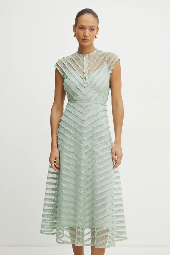 Платье Luisa Spagnoli maxi зелёный 541850