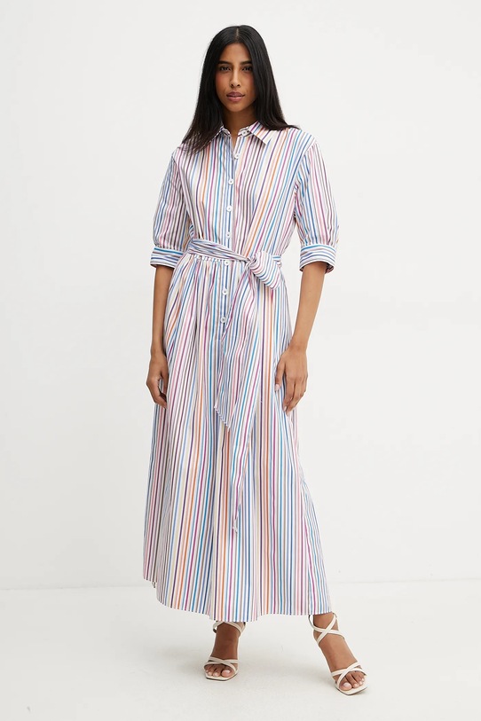 Бавовняна сукня Luisa Spagnoli візерунок білий 542094