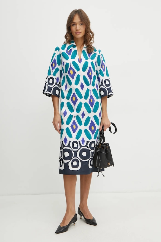 Luisa Spagnoli rochie midi alb 542073