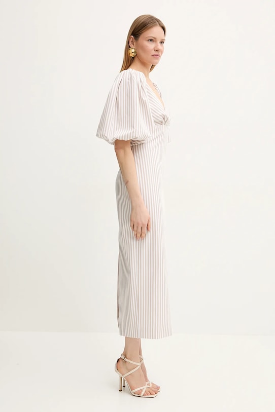 Luisa Spagnoli rochie din bumbac 542277 alb SS25