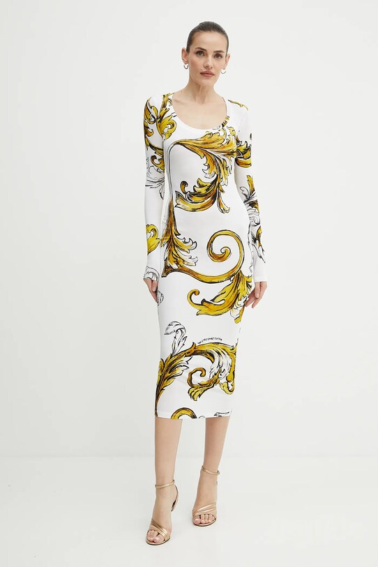 Versace Jeans Couture rochie 78HAO920.JS471 alb SS25