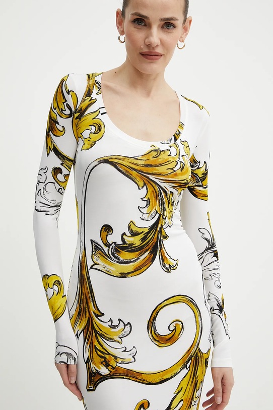 Obleka Versace Jeans Couture bela 78HAO920.JS471