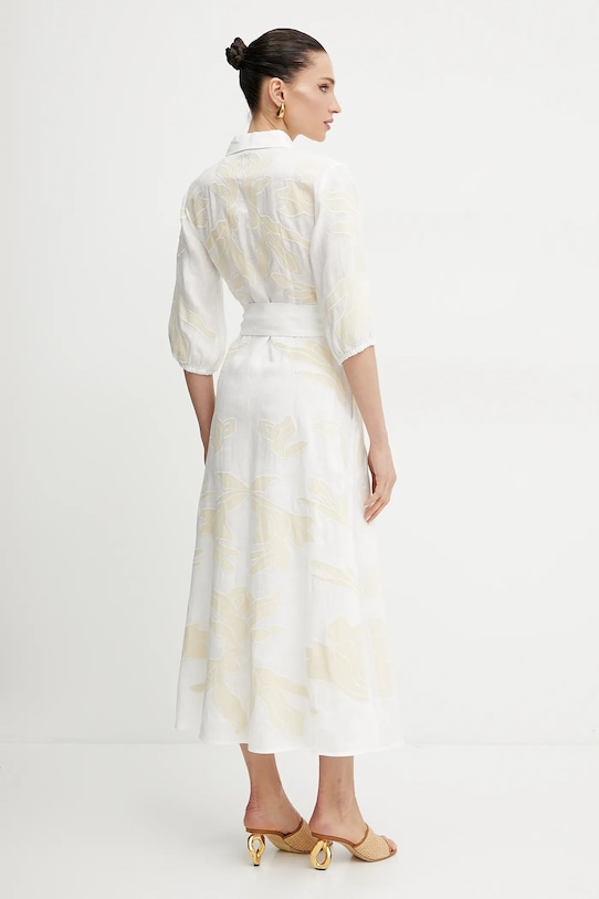 Îmbrăcăminte Marella rochie din in NOTA 2513221252 alb