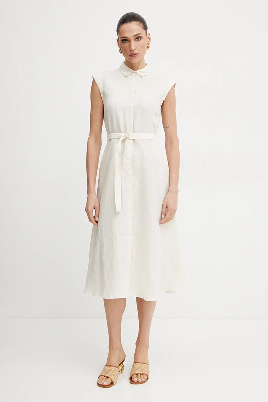 Lanena obleka Marella Emme by Marella Raven bež 2515221262