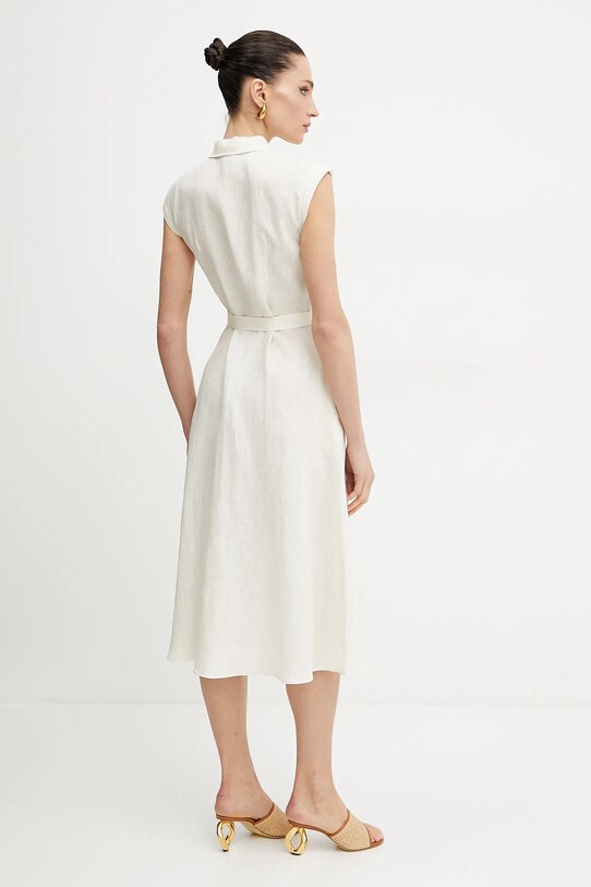 Oblačila Lanena obleka Marella Emme by Marella 2515221262 bež