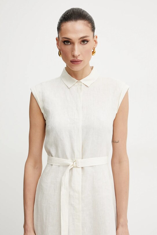 Lanena obleka Marella Emme by Marella bež 2515221262