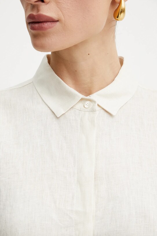 Lanena obleka Marella Emme by Marella 2515221262 bež