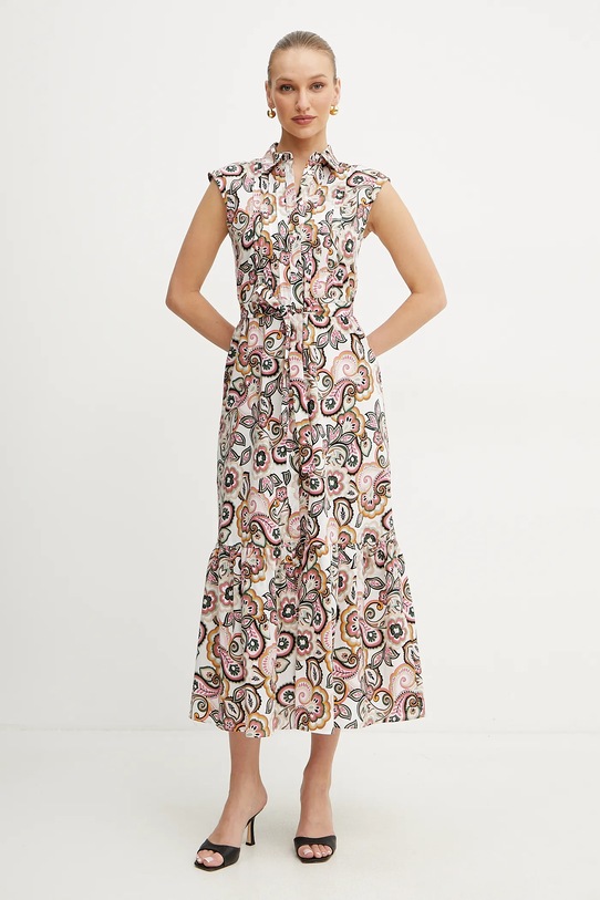 Oblačila Bombažna obleka Marella Emme by Marella 2515221302 bela