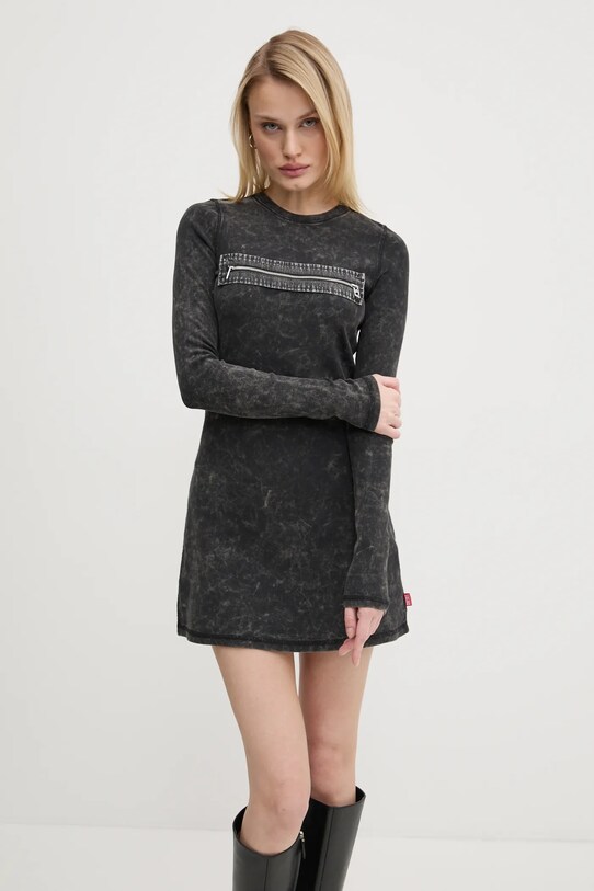 Рокля Diesel D-ERCO DRESS щампа сив A17318.0AKBU