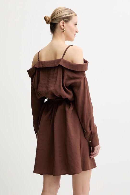 Odzież Versace Jeans Couture sukienka 78HAO911.N0433 brązowy