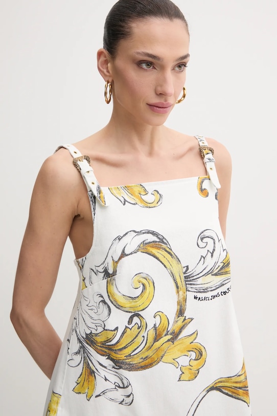 Versace Jeans Couture sukienka jeansowa biały 78HAO954.ES138SS0
