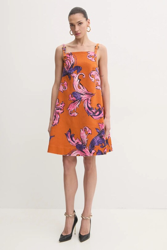 Traper haljina Versace Jeans Couture 78HAO954.ES138SS0 narančasta SS25
