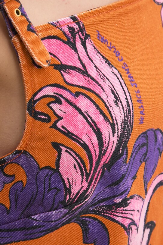 Джинсова сукня Versace Jeans Couture 78HAO954.ES138SS0 помаранчевий