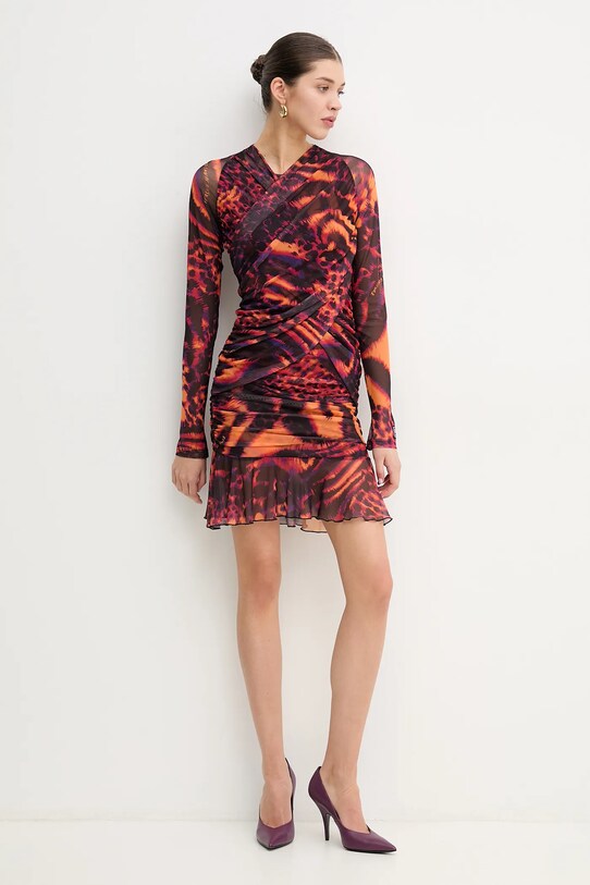 Versace Jeans Couture rochie 78HAO971.JS467 portocaliu SS25