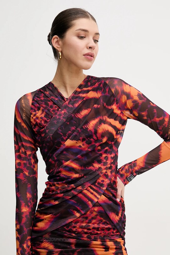 Платье Versace Jeans Couture оранжевый 78HAO971.JS467