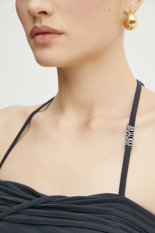 Šaty Versace Jeans Couture 78HAOE02.CJ0CE tmavomodrá