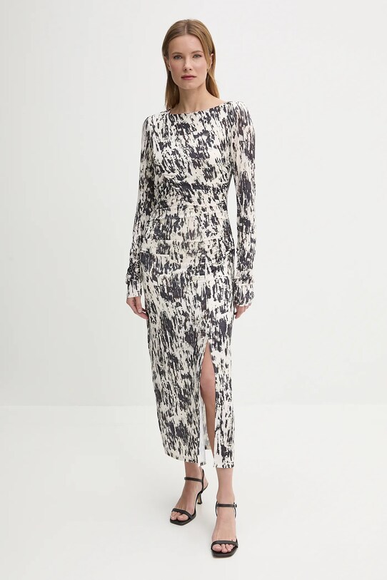 Sisley sukienka wzorzyste beżowy 4QFRLV070