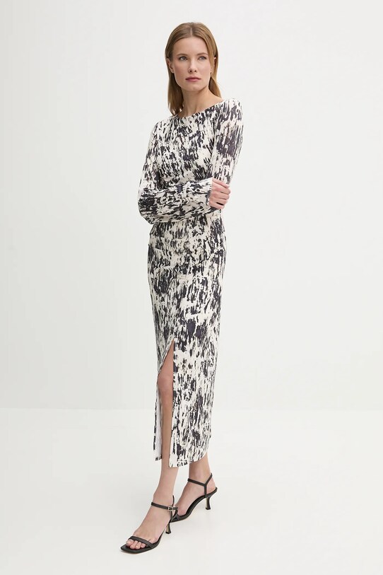 Сукня Sisley 4QFRLV070 бежевий SS25