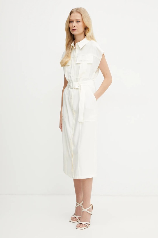 Patrizia Pepe sukienka casual beżowy 2A2870.A573