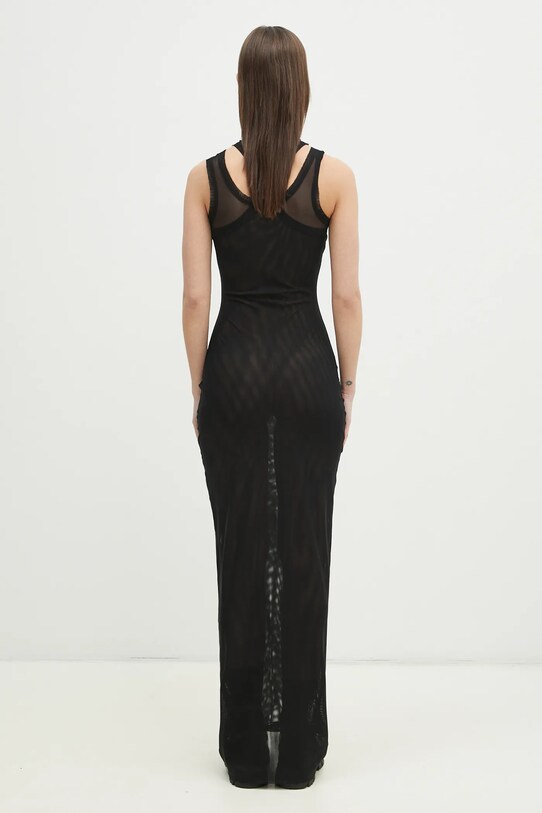 Odzież VETEMENTS sukienka Double Mesh WA66DR220B czarny