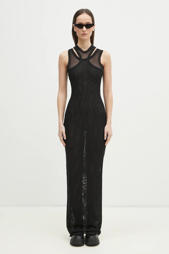 VETEMENTS sukienka Double Mesh WA66DR220B czarny