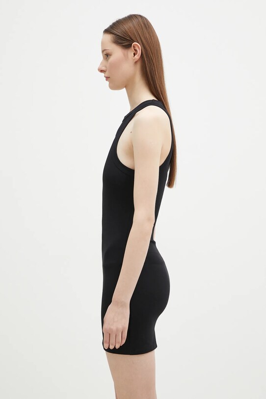 Платье VETEMENTS Oval Logo Tanktop Mini WA66DR600BW чёрный SS25