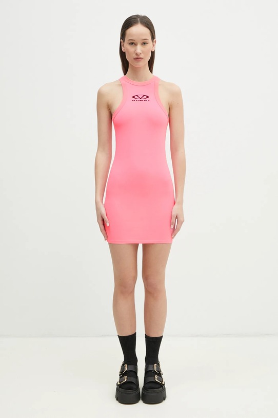 VETEMENTS dress Oval Logo Tanktop Mini WA66DR600H pink
