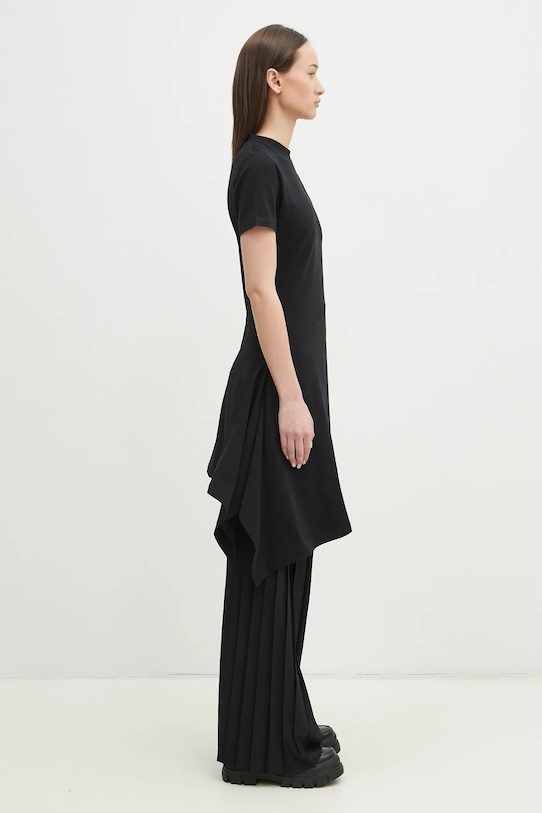 VETEMENTS vestito Embroidered Logo Twisted Mini nero WA66DR680B