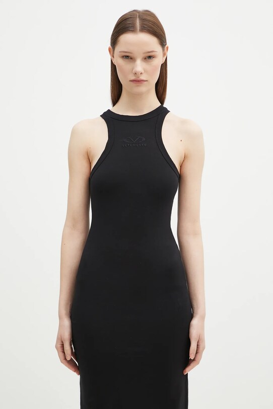 VETEMENTS vestito Tanktop Maxi nero WA66DR700B