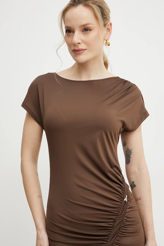 Šaty Patrizia Pepe 2A2871.J294 hnedá SS25