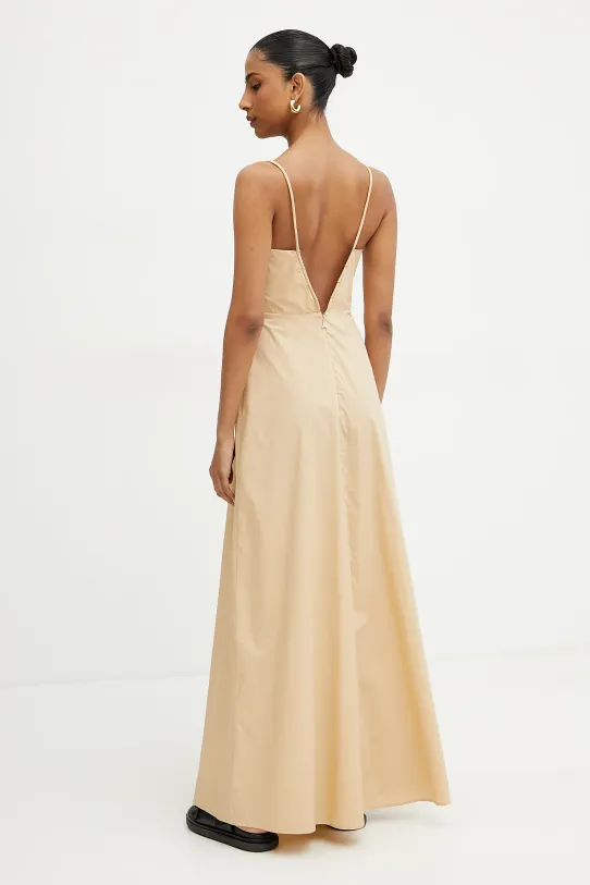 Îmbrăcăminte Patrizia Pepe rochie din bumbac 2A2884.A9B9 bej