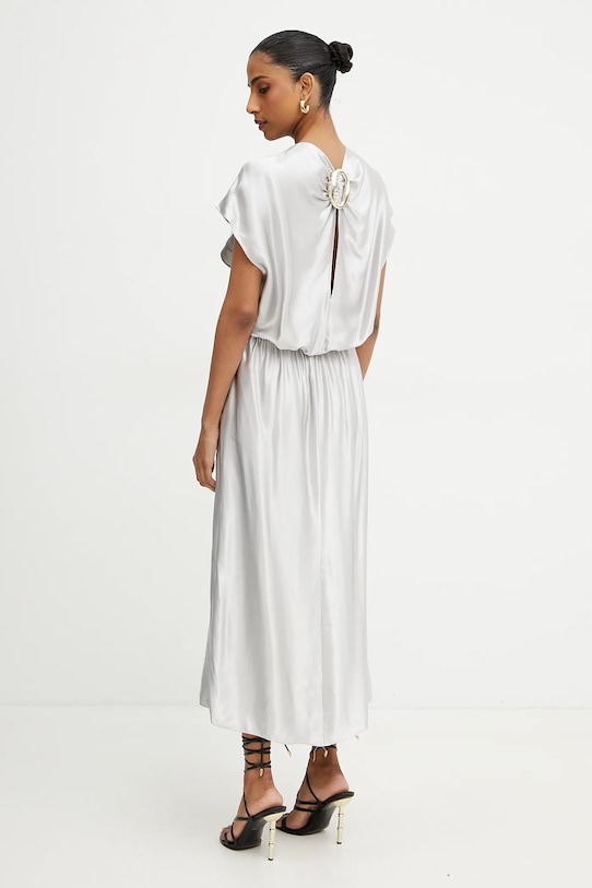 Šaty Patrizia Pepe nášivka šedá 2A2920.A591