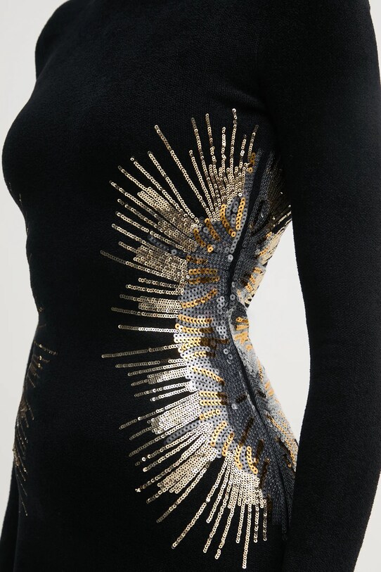 Šaty Marciano Guess SPARKLER 5RGK67.5806Z černá