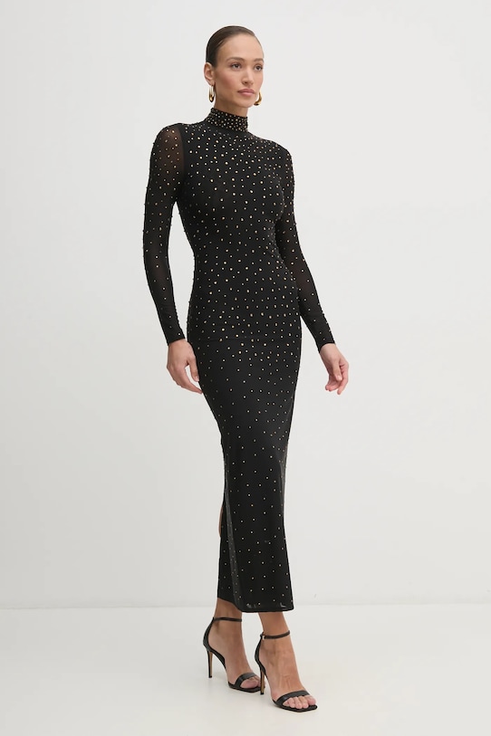 Šaty Marciano Guess látka čierna 5RGT31.6218A